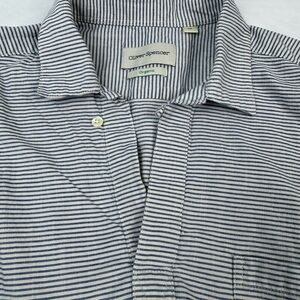 Oliver Spencer Navy and White Striped Casual Shirt